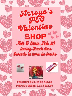 Arroyo\'s PTO Valentine shop